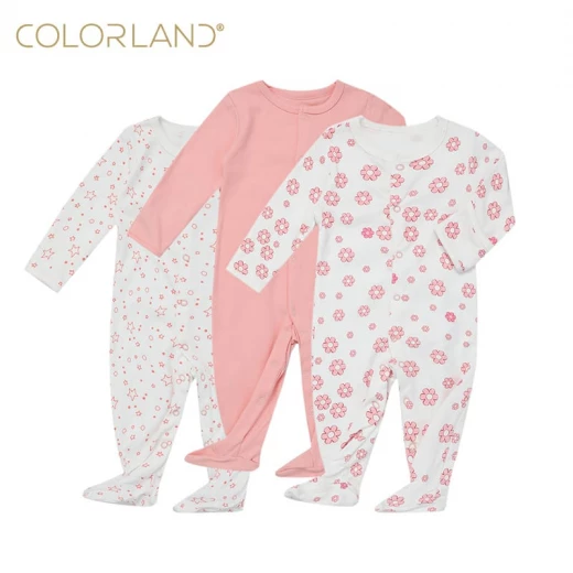 Colorland - Baby Romper 3 Pieces In One Pack - 0-3 Months Colorland - Baby Romper 3 Pieces In One Pack - 0-3 Months