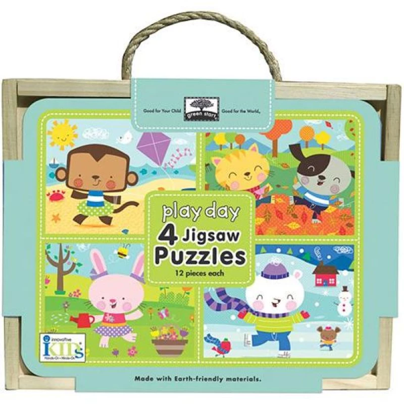 Play Day 4 Jigsaw Puzzles - انوفاتيف كيدز جرين