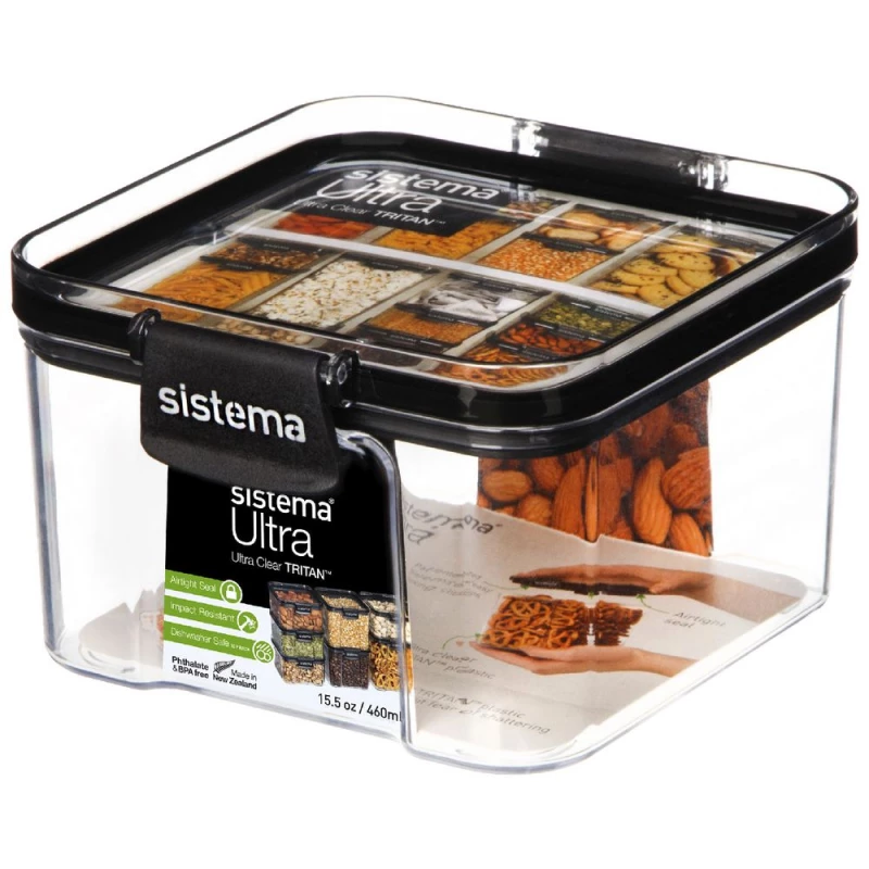 Sistema Ultra Square Tritan Plastic Container 460mL - سيستما