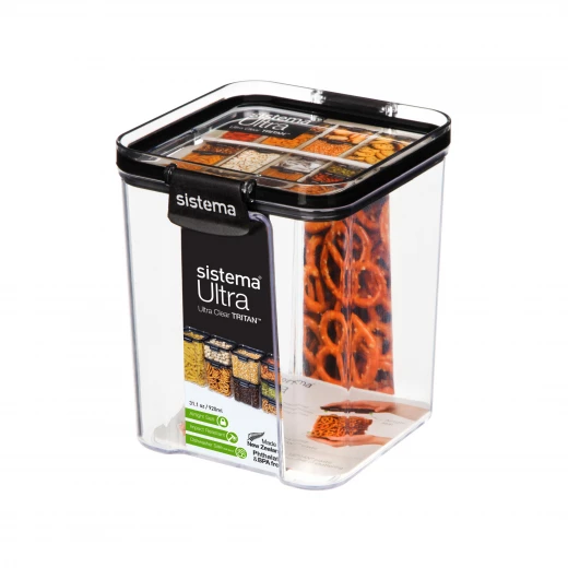 Sistema Tritan Square Canister - 920ml Sistema Tritan Square Canister - 920ml
