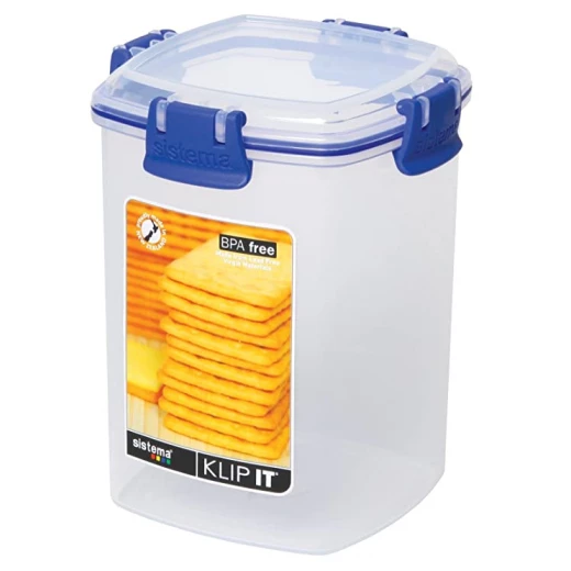 Sistema Klip It Cracker Biscuit Food Storage 900ml - Clear Sistema Klip It Cracker Biscuit Food Storage 900ml - Clear