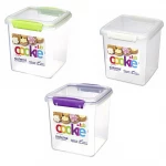 Sistema Klip It Accents Cookie Tub, 2.35 L - Assorted Colours, One Container - سيستما