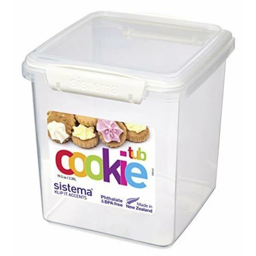 Sistema Klip It Accents Cookie Tub, 2.35 L - Assorted Colours, One Container - سيستما - Image 3