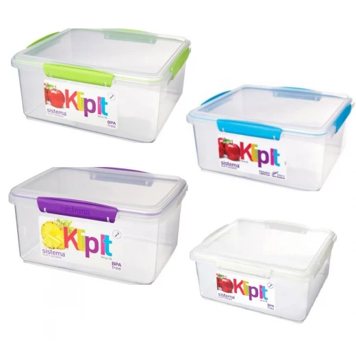 Sistema Rectangular Food Container, 5 Liter, Assorted Colors, One Container Sistema Rectangular Food Container, 5 Liter, Assorted Colors, One Container