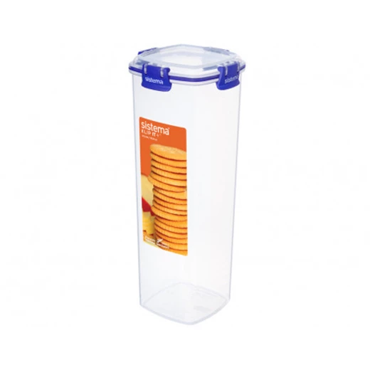 Sistema Klip It Cracker Biscuit Food Storage ,large 1.8 L -Clear Sistema Klip It Cracker Biscuit Food Storage ,large 1.8 L -Clear