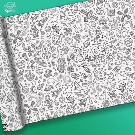 ملصق تلوين عملاق - فضاء - مفكرة - Image 2