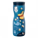 Gerber Puffs Peach Cereal Snack - جيربر