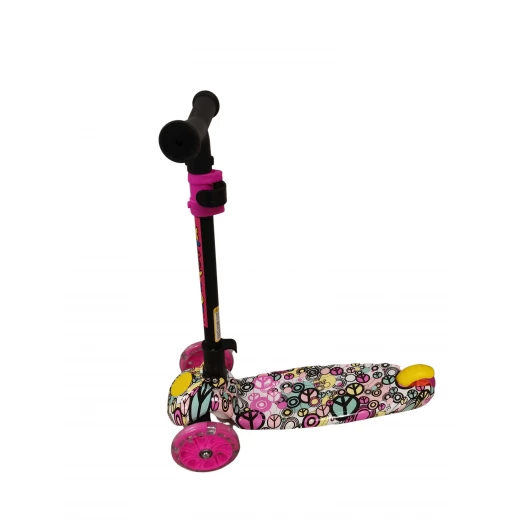 children's scooter boys and girls 2 years old skateboard graffiti scooter, Pink children's scooter boys and girls 2 years old skateboard graffiti scooter, Pink