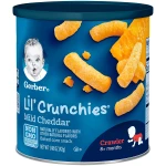 Gerber Lil Crunchies 42g Mild Cheddar - جيربر