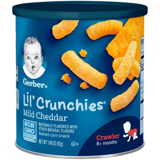 Gerber Lil Crunchies 42g Mild Cheddar Gerber Lil Crunchies 42g Mild Cheddar