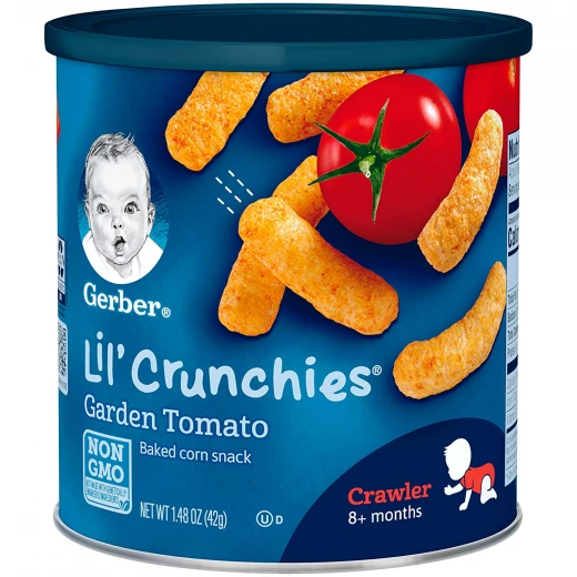 Gerber Lil Crunchies 42g Garden Tomato Gerber Lil Crunchies 42g Garden Tomato