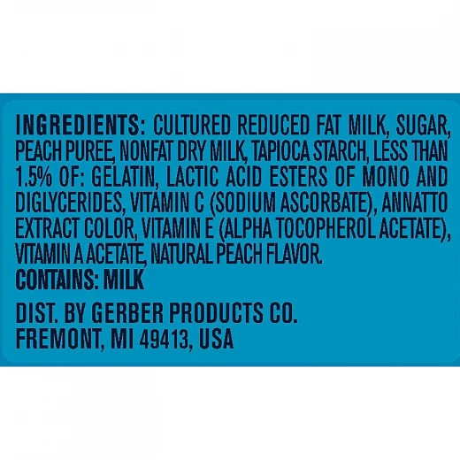 Gerber Yogurt Melts Freeze-Dried Yogurt Snack made with real fruit, Peach - جيربر - Image 3