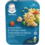 Gerber Yellow Rice & Chicken With Vegetables In Sauce Cereal 189g - جيربر