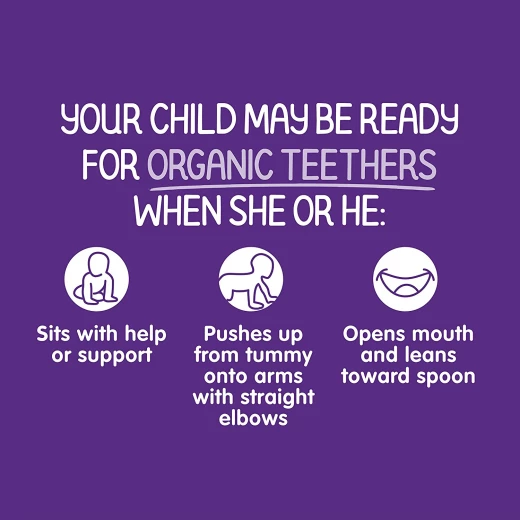 Happy Baby Organic Teethers Blueberry & Purple Carrot - هابي بيبي - Image 3