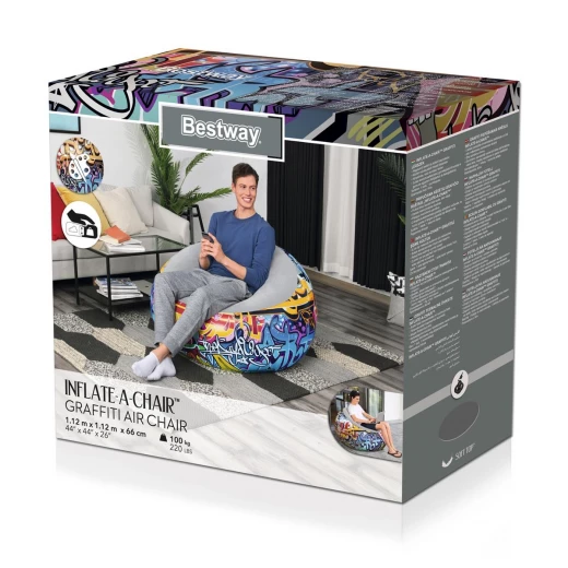 Bestway inflatable lounge chair Multicolour Bestway inflatable lounge chair Multicolour