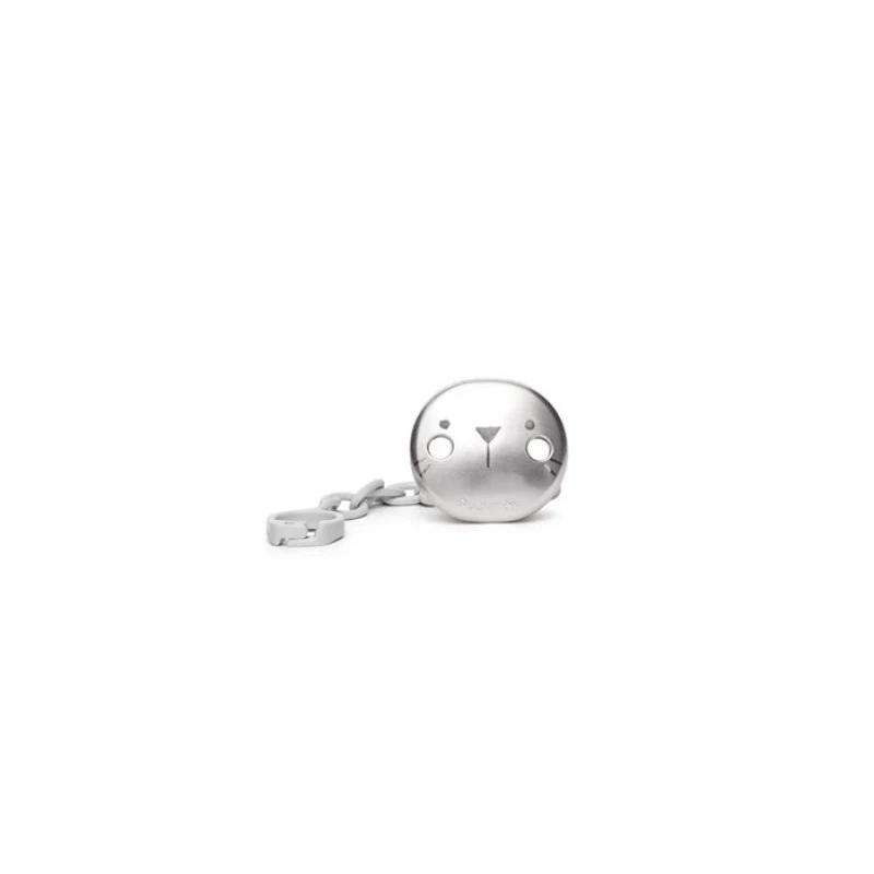 Suavinex Pacifier clip with HYGGE Ribbon Grey Kitten - سوافينكس