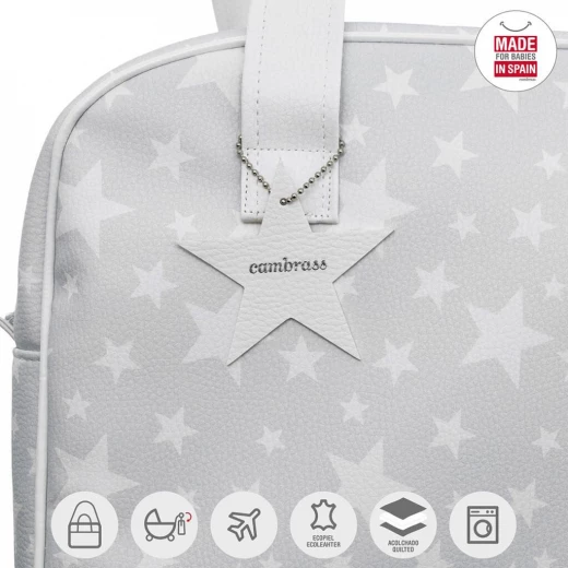 Cambrass - Diaper Bag Prome Etoile Grey - كامبراس - Image 3