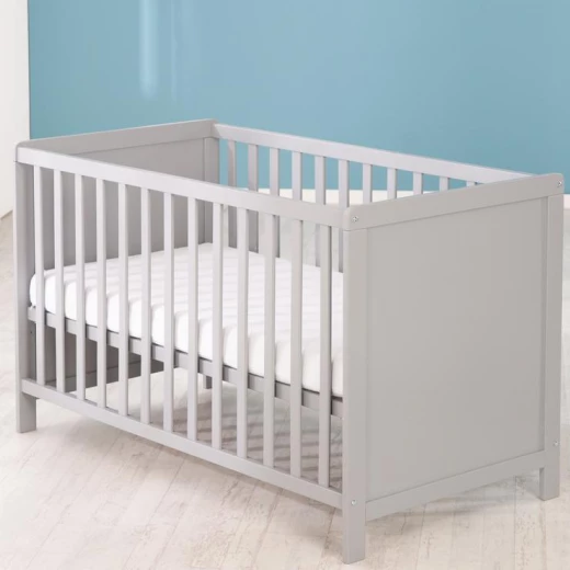 Extra Bed, 60 X 120 Cm, Taupe, Adjustable, 5 Slip Rungs, Incl. Slatted Base & Mattress - تراما بيبي - Image 2