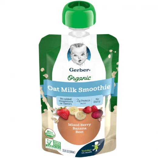 GERBER Organic Out Milk Smoothie Mixed Berry Banana Beet