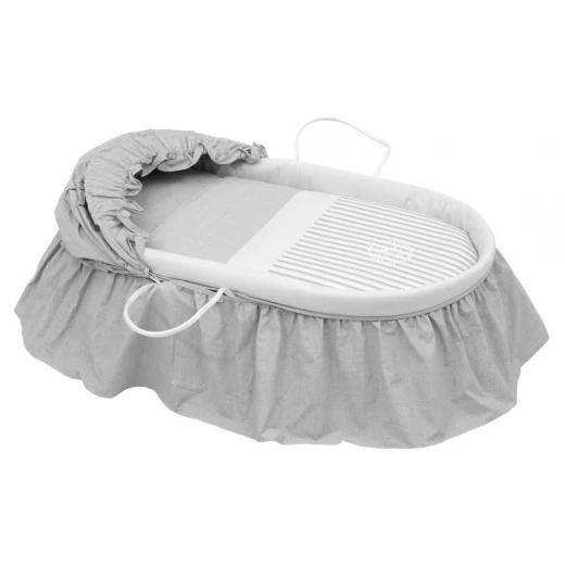 Cambrass - Basket With Frill And Hood- Grey Denim - كامبراس - Image 2