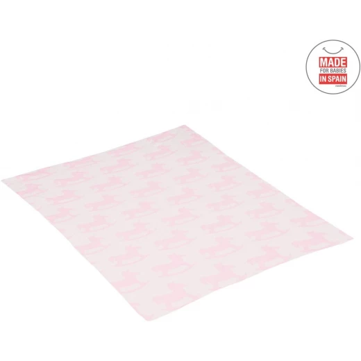Cambrass - Baby Cotton Blanket 80X100 cm Pard Pink Cambrass - Baby Cotton Blanket 80X100 cm Pard Pink