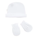Cambrass - Cap and Mittens Liso White - كامبراس