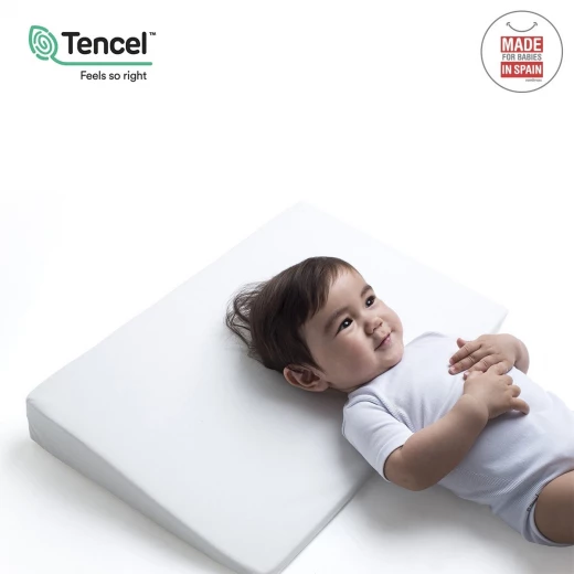 Cambrass - Comfort Cot Pillow 55x37x8.5 cm Liso E White - كامبراس - Image 3