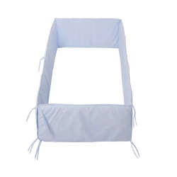 Cambrass - Cot Bumper 360x30x3 cm Liso E Blue