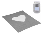 Cambrass - Baby Cotton Blanket 80X100 cm Cuore Grey - كامبراس