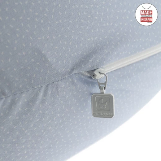 Cambrass - Nursing Pillow Moon 80x185x16 cm Sky Blue/rain - كامبراس - Image 7