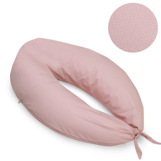 Cambrass - Nursing Pillow Moon 80x185x16 cm Sky Pink/rain Cambrass - Nursing Pillow Moon 80x185x16 cm Sky Pink/rain