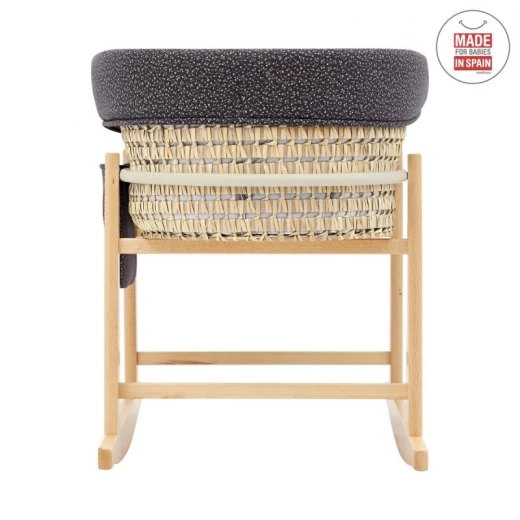 Cambrass - Quilted Basket Mio Cuco+w.stan Denver Grey/flowers 49x86x61 cm - كامبراس - Image 4
