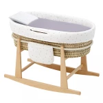 Cambrass - Quilted Baby Basket Mio Cuco+W.Stan Miami Greige/Flowers 49x86x61 cm - كامبراس