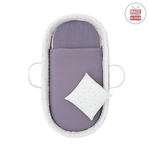 Cambrass - Quilted Baby Basket Mio Cuco+w.stan Quebec Ecru 49x86x61 cm - كامبراس - Image 6
