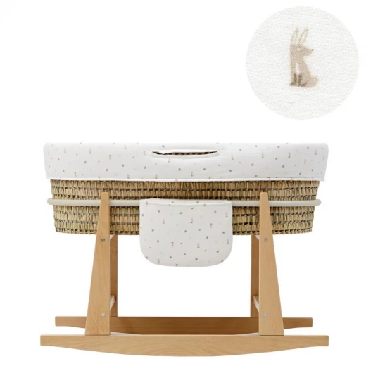 Cambrass - Quilted Baby Basket Mio Cuco+w.stan Quebec Ecru 49x86x61 cm - كامبراس - Image 2