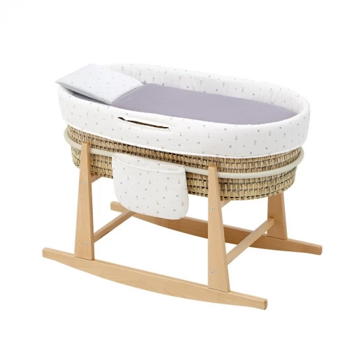 Cambrass - Quilted Baby Basket Mio Cuco+w.stan Quebec Ecru 49x86x61 cm