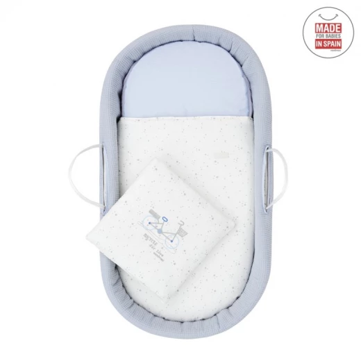 Cambrass - Quilted Basket Une Sky Blue 39x80x25 cm - كامبراس - Image 2