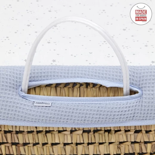 Cambrass - Quilted Basket Une Sky Blue 39x80x25 cm - كامبراس - Image 4