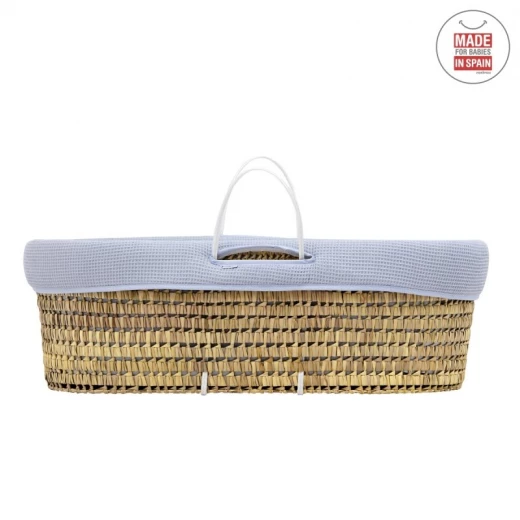 Cambrass - Quilted Basket Une Sky Blue 39x80x25 cm - كامبراس - Image 5