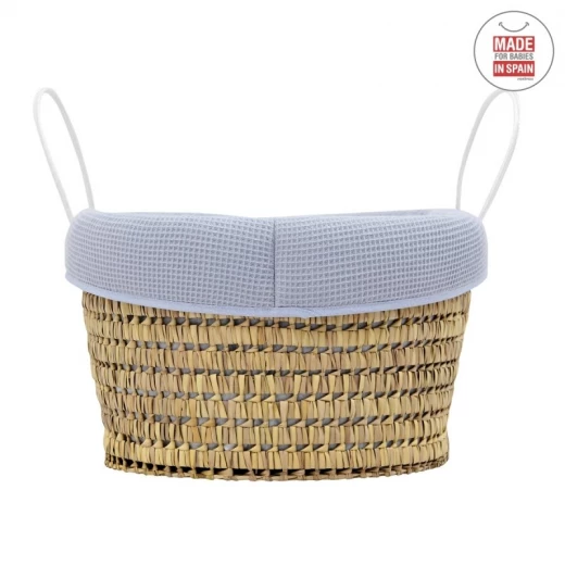 Cambrass - Quilted Basket Une Sky Blue 39x80x25 cm - كامبراس - Image 7