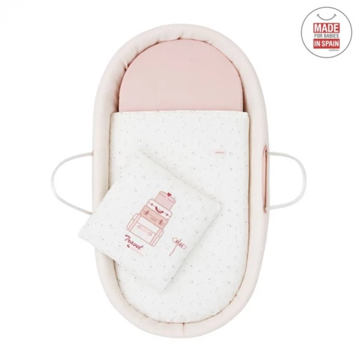 Cambrass - Quilted Basket Une Sky Pink 39x80x25 cm - كامبراس - Image 4