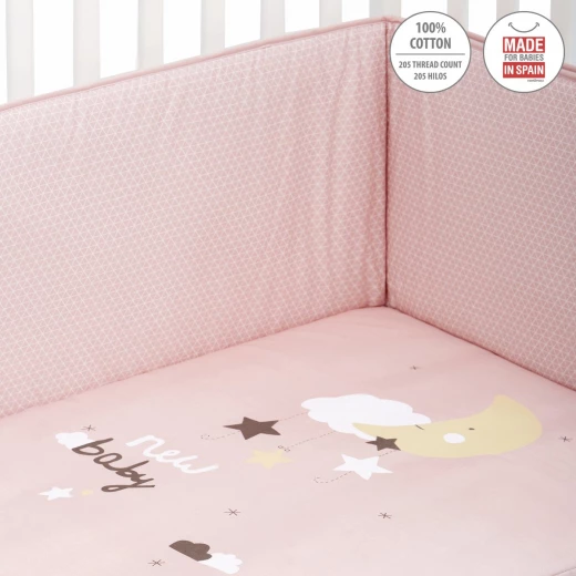 Cambrass - Set 2 Pcs.bedspread W/s Cot 60 Be Moon Pink 60x120x3 cm - كامبراس - Image 5