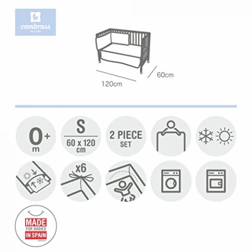 Cambrass - Set 2 Pcs Bedspread 60 Pic Grey - Cambrass - Image 2