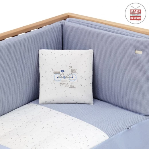 Cambrass - Set 2 Pcs.bedspread W/s Cot 60 Sky Blue 60x120x3 cm - كامبراس - Image 7