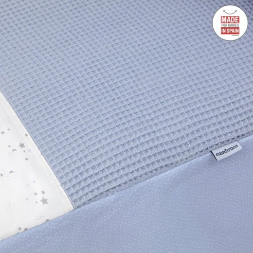 Cambrass - Set 2 Pcs.bedspread W/s Cot 60 Sky Blue 60x120x3 cm - كامبراس - Image 5