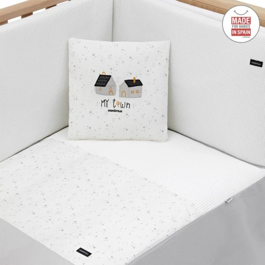 Cambrass - Set 2 Pcs.bedspread W/s Cot 60 Sky Grey 60x120x3 cm - Cambrass - Image 7