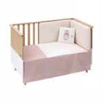 Cambrass - Set 2 Pcs.bedspread W/s Cot 60 Sky Pink 60x120x3 cm - كامبراس