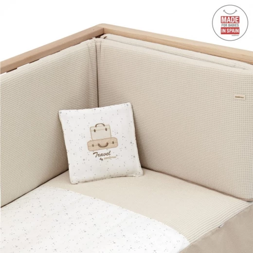 Cambrass - Set 2 Pcs.bedspread W/s Cot 70 Sky Beige 70x140x3 cm - كامبراس - Image 6