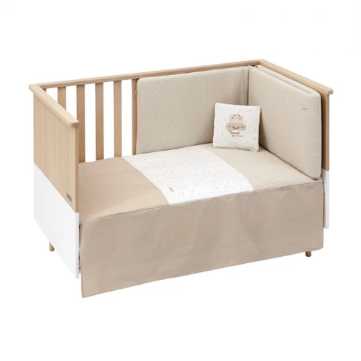 Cambrass - Set 2 Pcs.bedspread W/s Cot 70 Sky Beige 70x140x3 cm Cambrass - Set 2 Pcs.bedspread W/s Cot 70 Sky Beige 70x140x3 cm