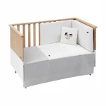 Cambrass - Set 2 Pcs.bedspread W/s Cot 70 Sky Grey 70x140x3 cm - كامبراس